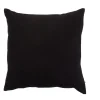 Housse de coussin carré unie noir
