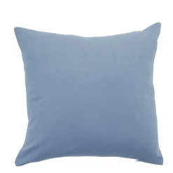 Housse de coussin carré unie bleu clair
