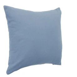 Housse de coussin carré unie bleu clair