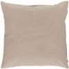 Housse de coussin carrée uni taupe