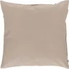 Housse de coussin carrée uni taupe