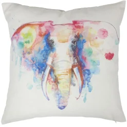 Housse de coussin éclats de couleurs flashy animaux 40x40cm