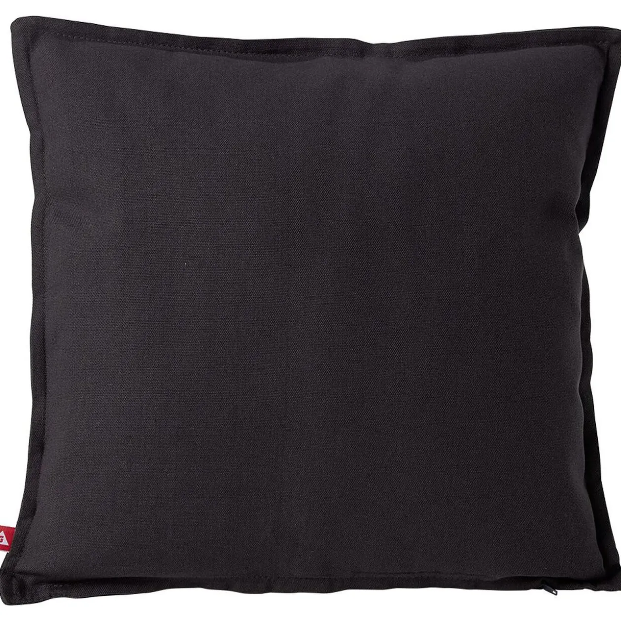 Housse de coussin coton Panama 40x40cm gris