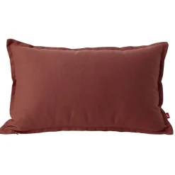 Housse de coussin coton Panama 30x50cm terracotta