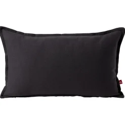 Housse de coussin coton Panama 30x50cm gris