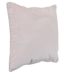 Housse de coussin en velours rose poudré