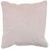 Housse de coussin imitation velours 40x40cm rose poudré
