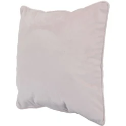 Housse de coussin imitation velours 40x40cm rose poudré
