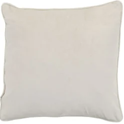 Housse de coussin imitation velours 50x30cm beige