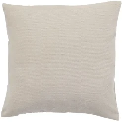 Housse de coussin imitation velours 40x40cm beige