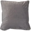 Housse de coussin imitation velours 40x40cm gris