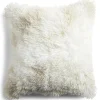 Housse de coussin imitation fourrure polyester Color by Time 45x45cm - 3 modèles