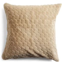 Housse de coussin imitation fourrure polyester Color by Time 45x45cm - 3 modèles