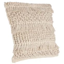 Housse de coussin macramé naturel collection Serenity