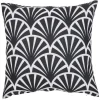 Housse de coussin motif imprimé plume de paon