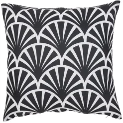 Housse de coussin motif imprimé plume de paon