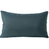 Housse de coussin polyester 30x50cm bleu