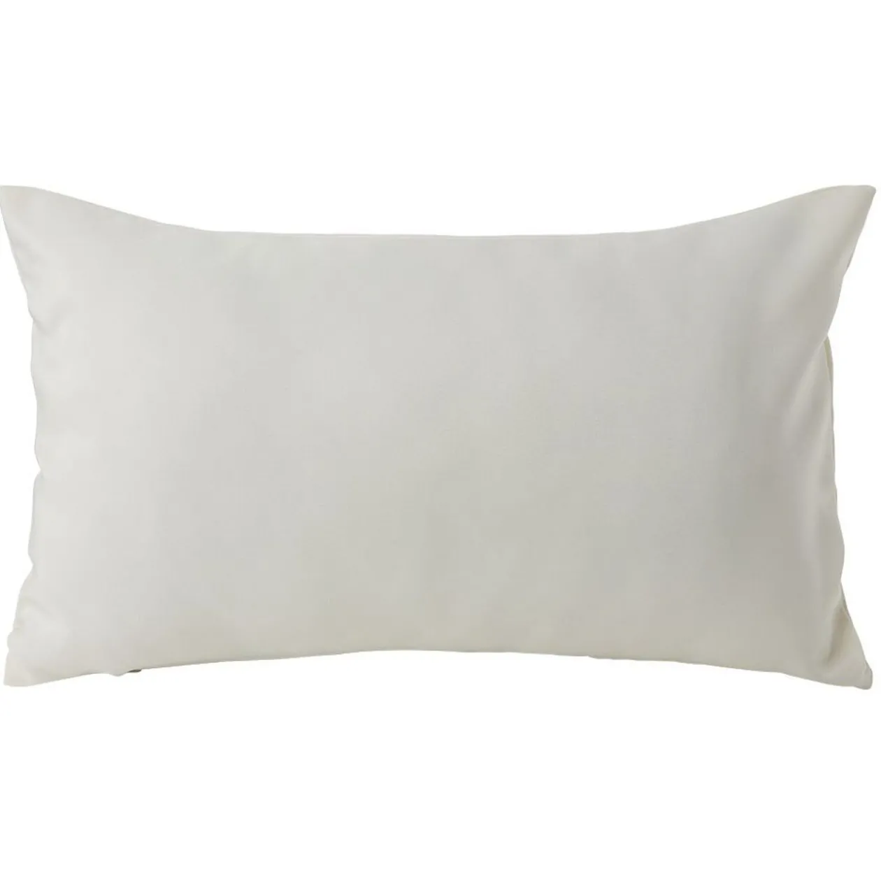Housse de coussin polyester 30x50cm blanc