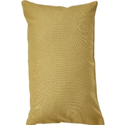Housse de coussin rectangulaire jaune curry