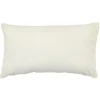 Housse de coussin rectangle crême uni