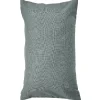 Housse de coussin rectangulaire unie vert d'eau