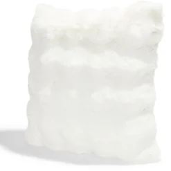 Housse de coussin ronds fausse fourrure lapin 45x45cm - 3 modèles