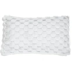 Housse de coussin ronds fausse fourrure lapin 30x50cm - 3 modèles