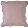 Housse de coussin taupe imitation boutis