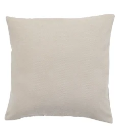 Housse de coussin velours beige