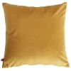 Housse de coussin velours 40x40cm jaune