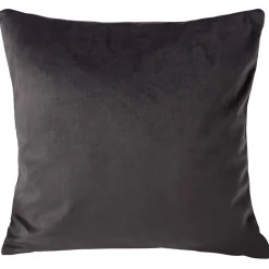 Housse de coussin velours 40x40cm gris