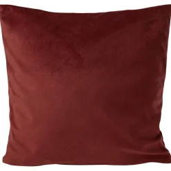 Housse de coussin velours 40x40cm terracotta