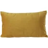 Housse de coussin velours 30x50cm jaune