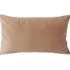 Housse de coussin velours 30x50cm orange