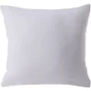 Housse de coussin 40x40cm gaze de coton blanc