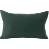 Housse de coussin 30x50cm gaze de coton vert