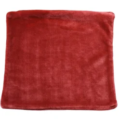 Housse de coussin 40x40cm polyester effet velours - 3 coloris