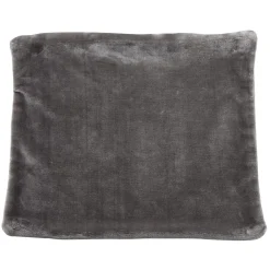 Housse de coussin 40x40cm polyester effet velours - 3 coloris