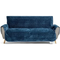 Housse protège canapé 3 places polyester 179x279cm - 3 coloris