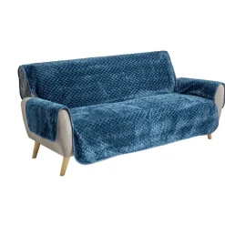 Housse protège canapé 3 places polyester 179x279cm - 3 coloris