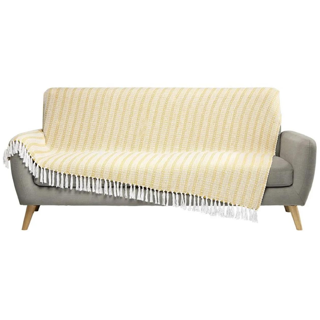 Jeté de canapé à franges 170x250cm