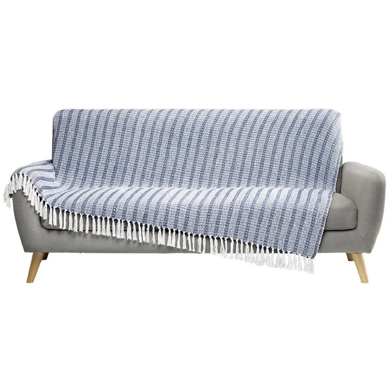 Jeté de canapé à franges 170x250cm