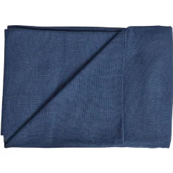 Jeté de canapé design cyclade bleu uni