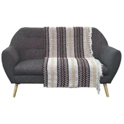 Jeté de canapé imprimé zig zag 170x250 cm