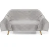 Jeté de canapé polyester et coton gris 170x250cm