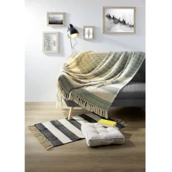 Jeté de canapé 170x250 cm design géométrique