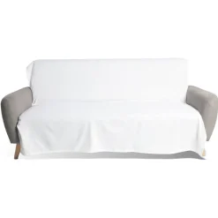 Jeté de canapé 170x250cm polycoton beige
