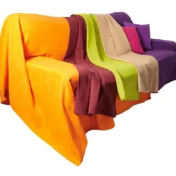 JETE DE CANAPE COULEUR BEIGE