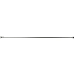 Kit Tringle à rideau extensible 120-210 cm embouts trompette nickel chromé