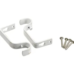 Kit tringle coeur blanc L120-210cm